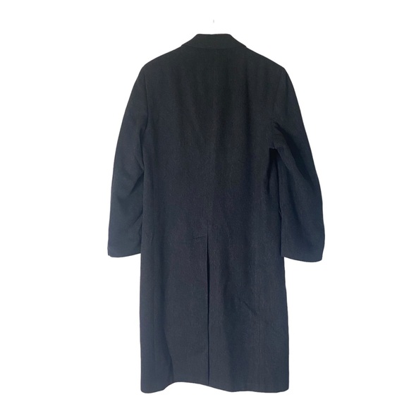 Vintage Christian Dior double breasted wood overcoat gray (b23) - Picture 5 of 6